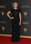 Samantha Bee on the red carpet at the 2017 Creative Arts Emmys. 