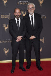 Adriano Goldman and Martin Childs on the red carpet at the 2017 Creative Arts Emmys. 
