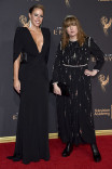 Jamie Walker McCall and Judy Becker on the red carpet at the 2017 Creative Arts Emmys. 