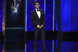 Kumail Nanjiani on stage at the 2017 Creative Arts Emmys.