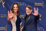 Terry Farrell and Adam Nimoy