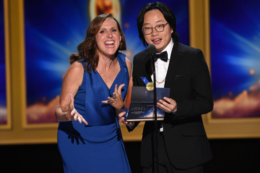 Molly Shannon and Jimmy O. Yang