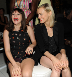 Yael Stone (l) and Taylor Schilling (r) of Orange Is the New Black attend the Performers nominee reception.