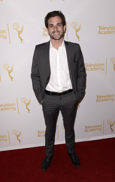 Frank De Julio of The Normal Heart arrives at the Producers nominee reception.