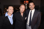 (From left) Clifton Collins Jr. ,Mike Judge and Ben Tappan attend the Producers nominee reception.