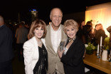 (From left) Kat Kramer, David Rosemont and Karen Sharpe-Kramer attend the Producers nominee reception.