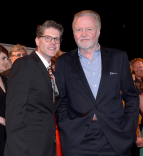 Bob Bergen (l) and Jon Voight (r) of Ray Donovan attend the 2014 Primetime Emmys.