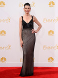 Julianna Margulies of The Good Wife arrives at the 66th Emmy Awards.