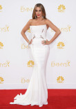 Sofia Vergara of Modern Family arrives at the 66th Emmy Awards.