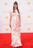 Amanda Peet of Togetherness arrives at the 66th Emmys.