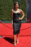 Liz Hernandez arrives for the 2014 Primetime Creative Arts Emmys.