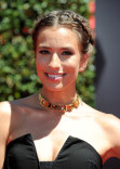 Renee Bargh arrives for the 2014 Primetime Creative Arts Emmys.