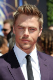 Derek Hough of Dancing with the Stars arrives for the 2014 Primetime Creative Arts Emmys.