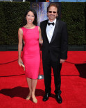Alisa Hauser and Bob Christanson arrive for the 2014 Primetime Creative Arts Emmys.