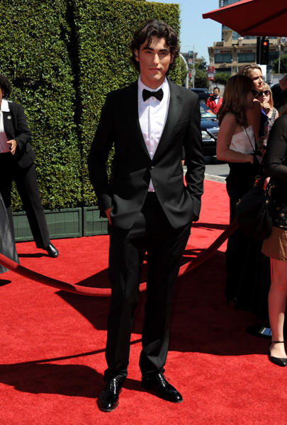 Blake Michael of Dog with a Blog arrives for the 2014 Primetime Creative Arts Emmys.