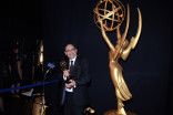 The Big Bang Theory editor Peter Chakos celebrates his win at the 2014 Primetime Creative Arts Emmys.