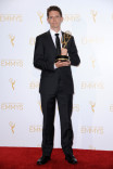 Ian Worrel celebrates at the 2014 Primetime Creative Arts Emmys.