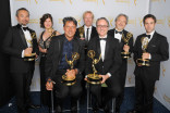 The Black Sails special and visual effects team celebrates their win at the 2014 Primetime Creative Arts Emmys.