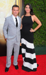 Joe Lo Truglio and Beth Dover on the red carpet at the 2015 Creative Arts Emmys.