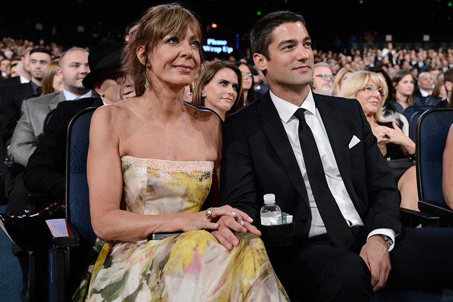 Allison Janney and Philip Joncas at the 2015 Creative Arts Emmys. 