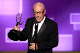 Alex Gibney accepts his award at the 2015 Creative Arts Emmys.