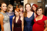 The team from &quot;Emma Approved&quot; backstage at the 2015 Creative Arts Emmy Awards.