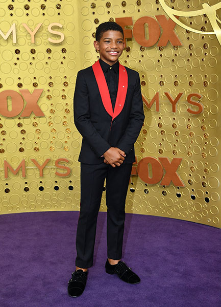 Lonnie Chavis on the red carpet at the 71st Emmy Awards.