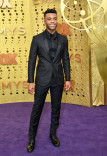 Dyllon Burnside on the red carpet at the 71st Emmy Awards. 