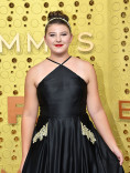 Mackenzie Hancsicsak on the red carpet at the 71st Emmy Awards. 