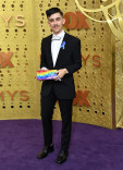 Chase Strangio on the red carpet at the 71st Emmy Awards.