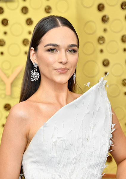 Emanuela Postacchini on the red carpet at the 71st Emmy Awards. 