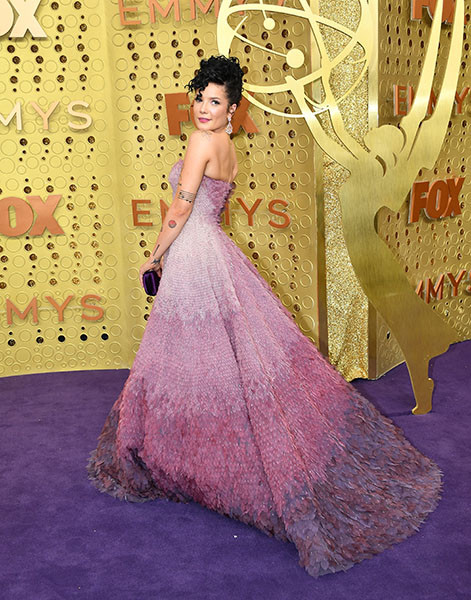 Halsey on the red carpet at the 71st Emmy Awards.