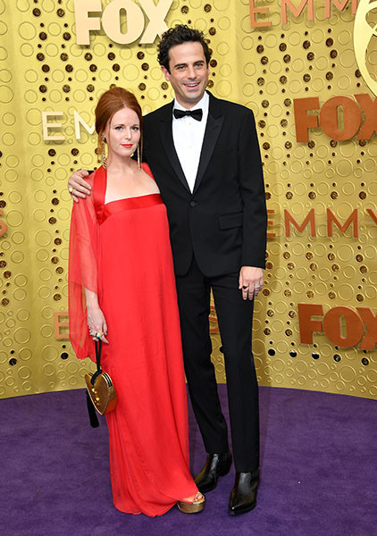 Andrea Sarubbi and Luke Kirby on the red carpet at the 71st Emmy Awards. 
