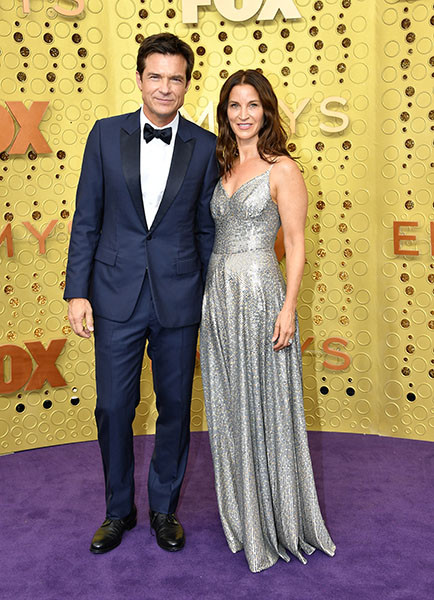 Jason Bateman and Amanda Anka on the red carpet at the 71st Emmy Awards.