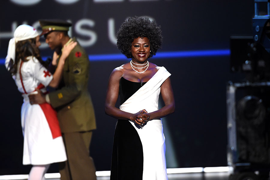 Viola Davis speaks onstage at the 71st Emmy Awards.
