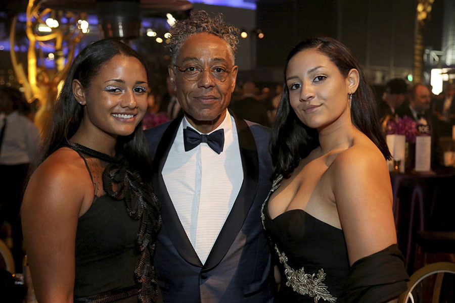Shayne Lyra Esposito, Giancarlo Esposito, and Syrlucia Esposito at the 71st Emmys Governers Ball. 