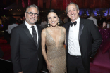 Rick Kurtzman,  Julia Louis-Dreyfus and Michael Rosenfeld at the 71st Emmys Governors Ball. 