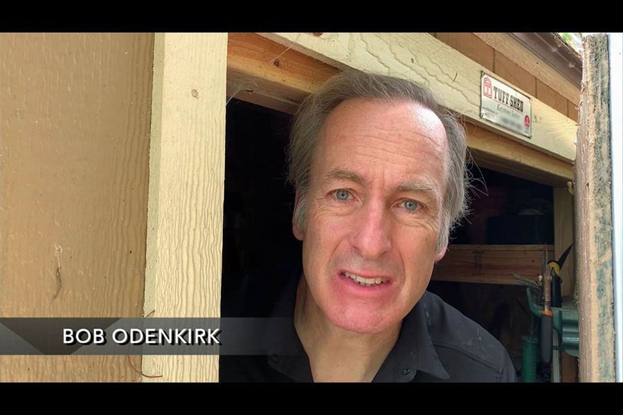 Bob Odenkirk speaks during the 72nd Emmy Awards.