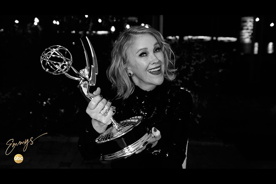 Catherine O'hara in an ABC Virtual Portrait for the 72nd Emmy Awards.