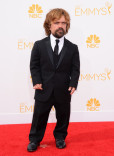 Peter Dinklage of Game of Thrones arrives at the 66th Emmy Awards.