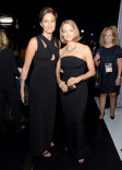Alexandra Hedison (l) and Jodie Foster (r) backstage at the 66th Emmys.