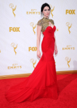 Laura Prepon on the red carpet at the 67th Emmy Awards.