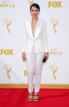 Tatiana Maslany on the red carpet at the 67th Emmy Awards.