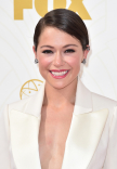 Tatiana Maslany on the red carpet at the 67th Emmy Awards.
