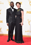 David Oyelowo and Jessica Oyelowo on the red carpet at the 67th Emmy Awards.