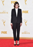 Carrie Brownstein on the red carpet at the 67th Emmy Awards.