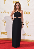 Amy Poehler on the red carpet at the 67th Emmy Awards.