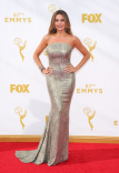 Sofía Vergara on the red carpet at the 67th Emmy Awards.