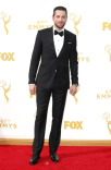 Zachary Levi on the red carpet at the 67th Emmy Awards.