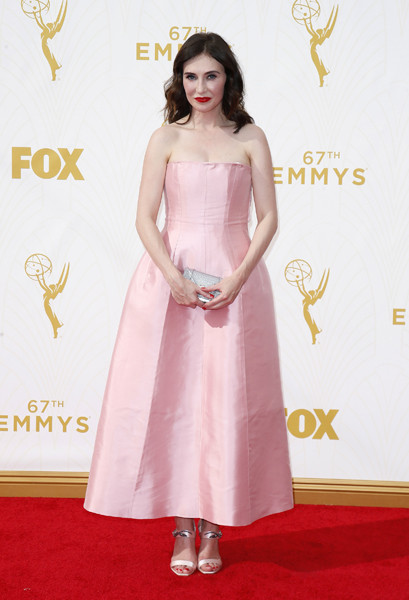 Carice van Houten on the red carpet at the 67th Emmy Awards.